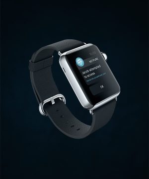 Touch Screen Bluetooth Black Smartwatch